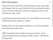 Load image into Gallery viewer, Boogie toes kids bull socks