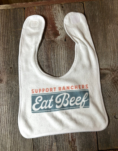 Eat beef baby bib