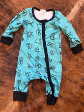 Load image into Gallery viewer, Turquoise brands baby sleeper