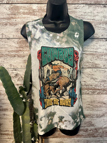 Cowboy take me away tank (sale)
