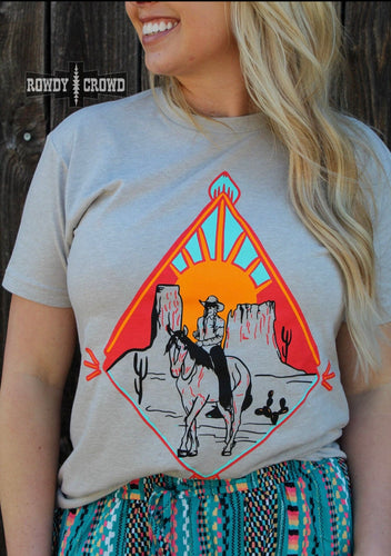 Diamond cowgirl tee