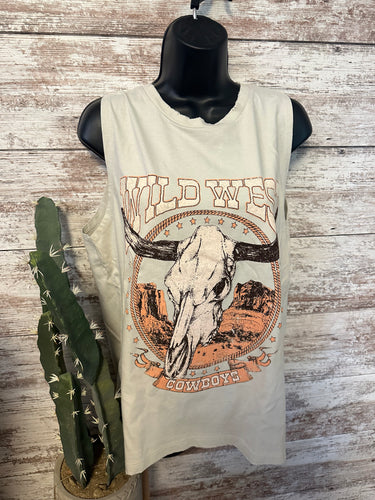 Wild West tank ( cream color )(sale)