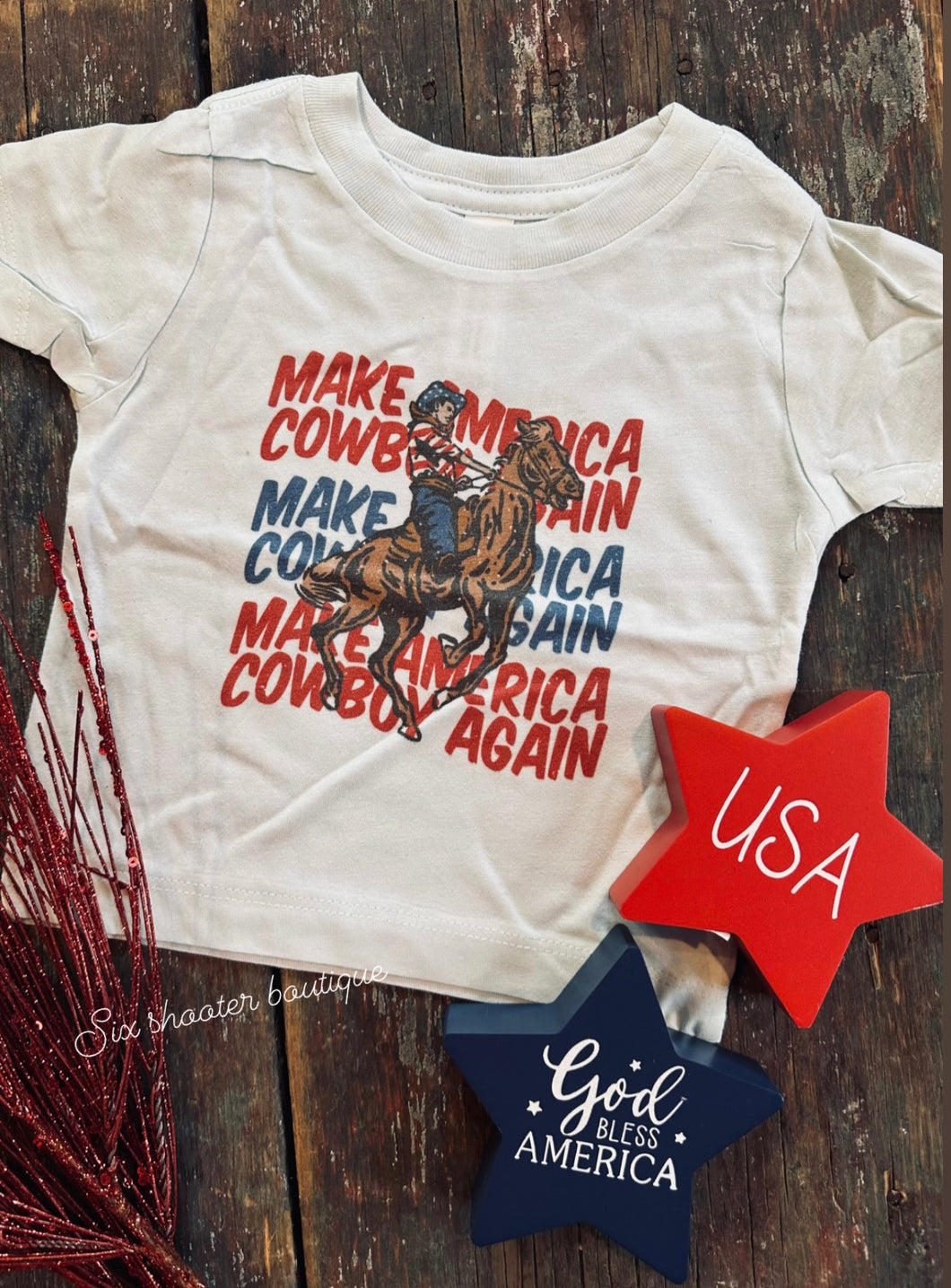 Make America cowboy again  (sale) kids tee