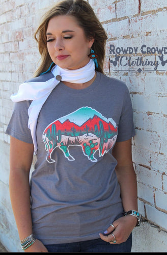 Bixby bison tee