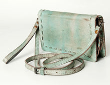 Load image into Gallery viewer, Turquoise leather wallet /purse