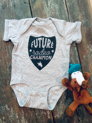 Future rodeo champion baby onesie