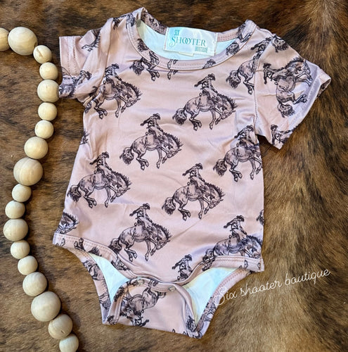 Bronc rider baby onesie (sale)