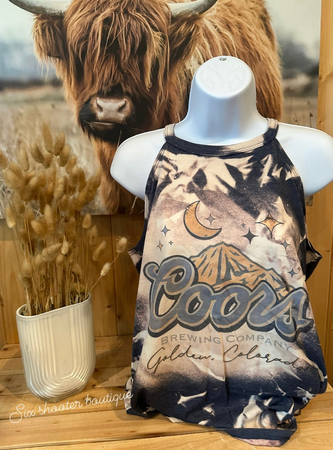 Coors night bleached tank (sale)