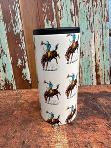 Bronc rider slim can cooler (sale)