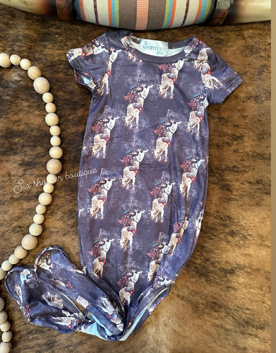 Bull rider newborn baby sleep sack