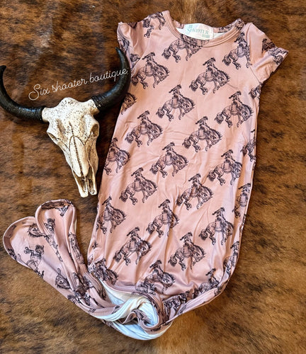 Little bronc rider newborn sleep sack