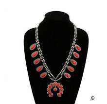 Load image into Gallery viewer, Red squash necklace