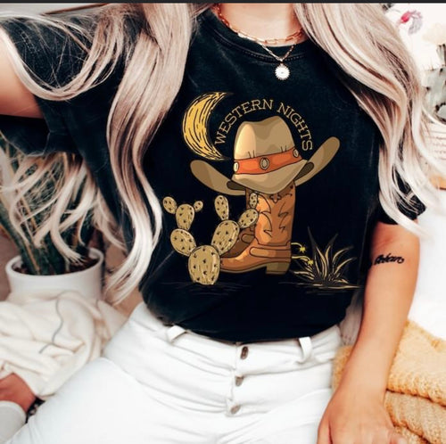 Western nights tee