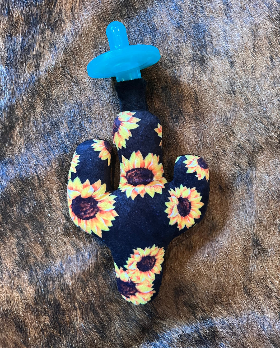 Sunflower cactus baby pacifier