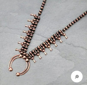 Bronze squash necklace