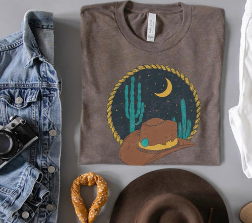 Cowboy moon tee
