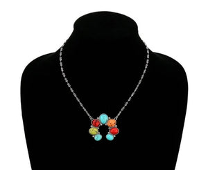 Simple rainbow squash necklace