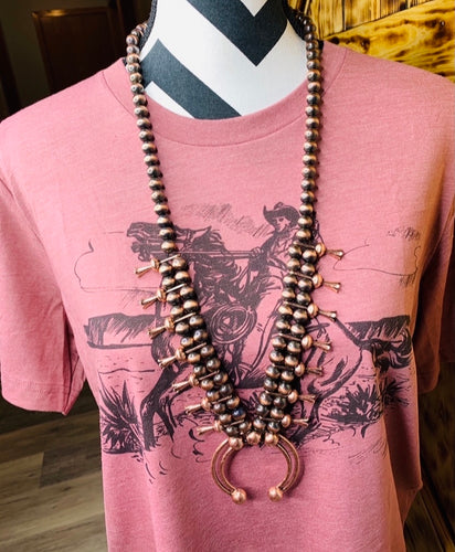 Bronze squash necklace