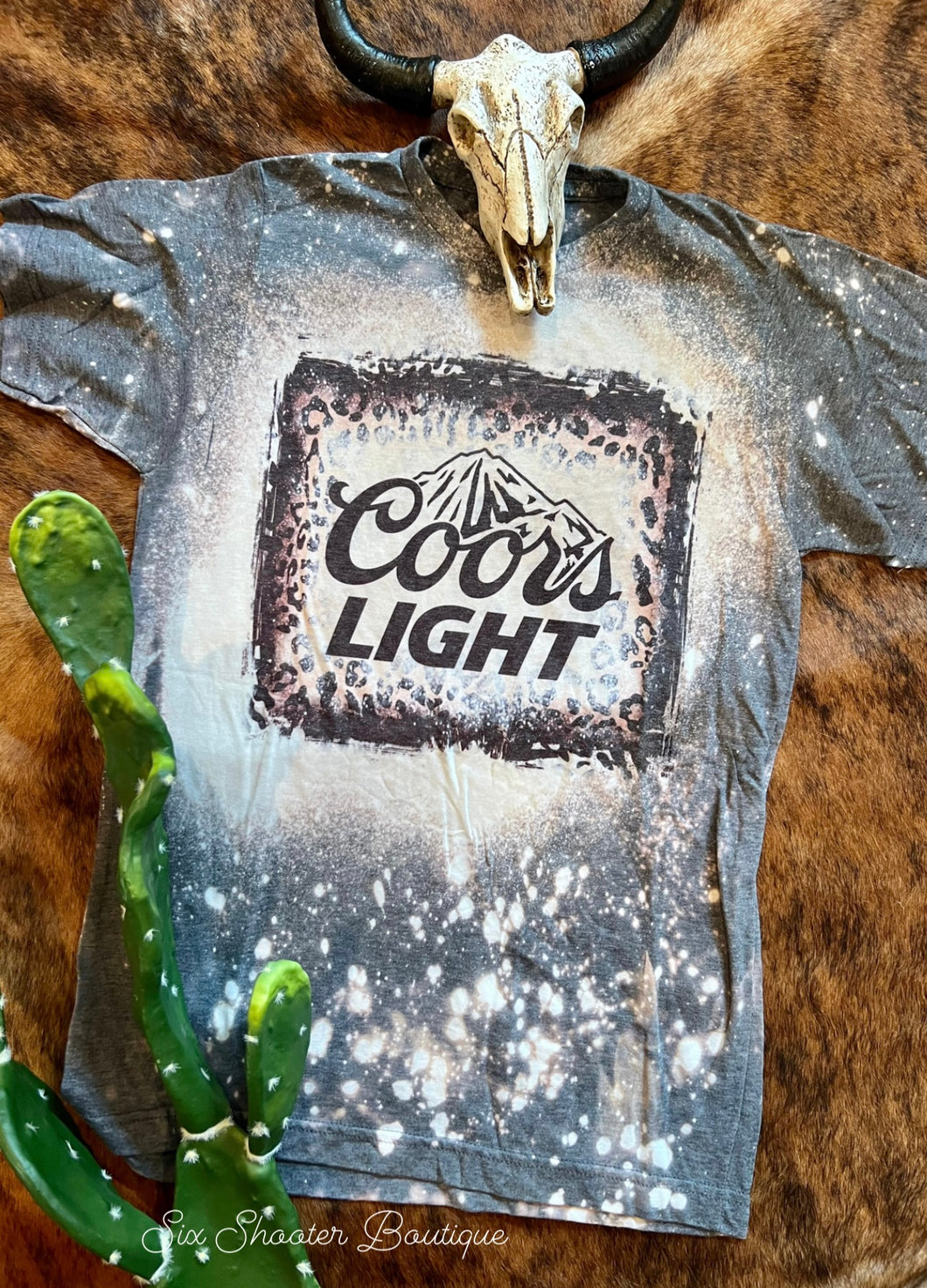 Coors light bleached tee