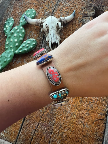 Multi color stone bracelet