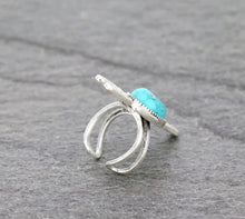 Load image into Gallery viewer, Natural turquoise cactus ring