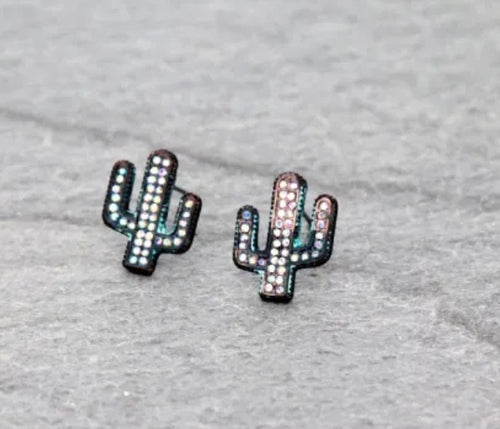 Simple cactus earrings
