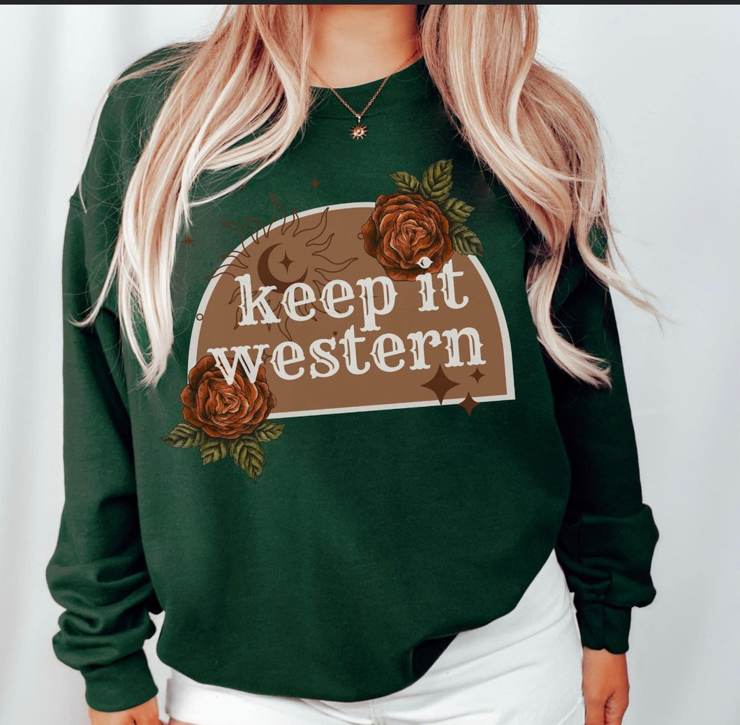Keep it western sweatshirt (sale)