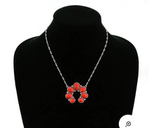 Load image into Gallery viewer, Simple red squash necklace