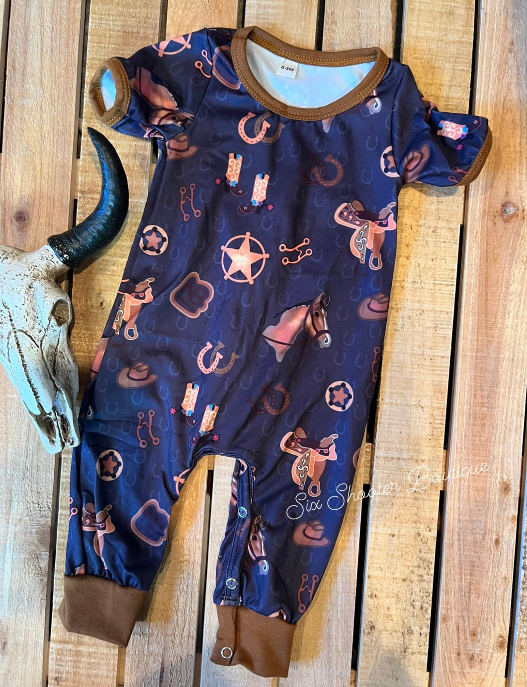 Rodeo ready baby romper