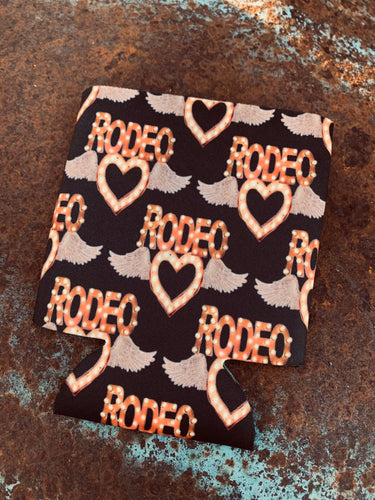 Rodeo rodeo drink koozie