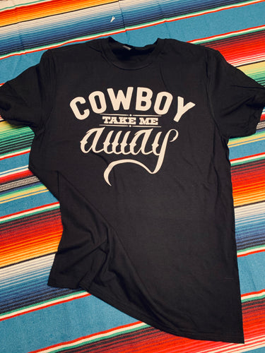 Cowboy take me away tee (black) (sale)