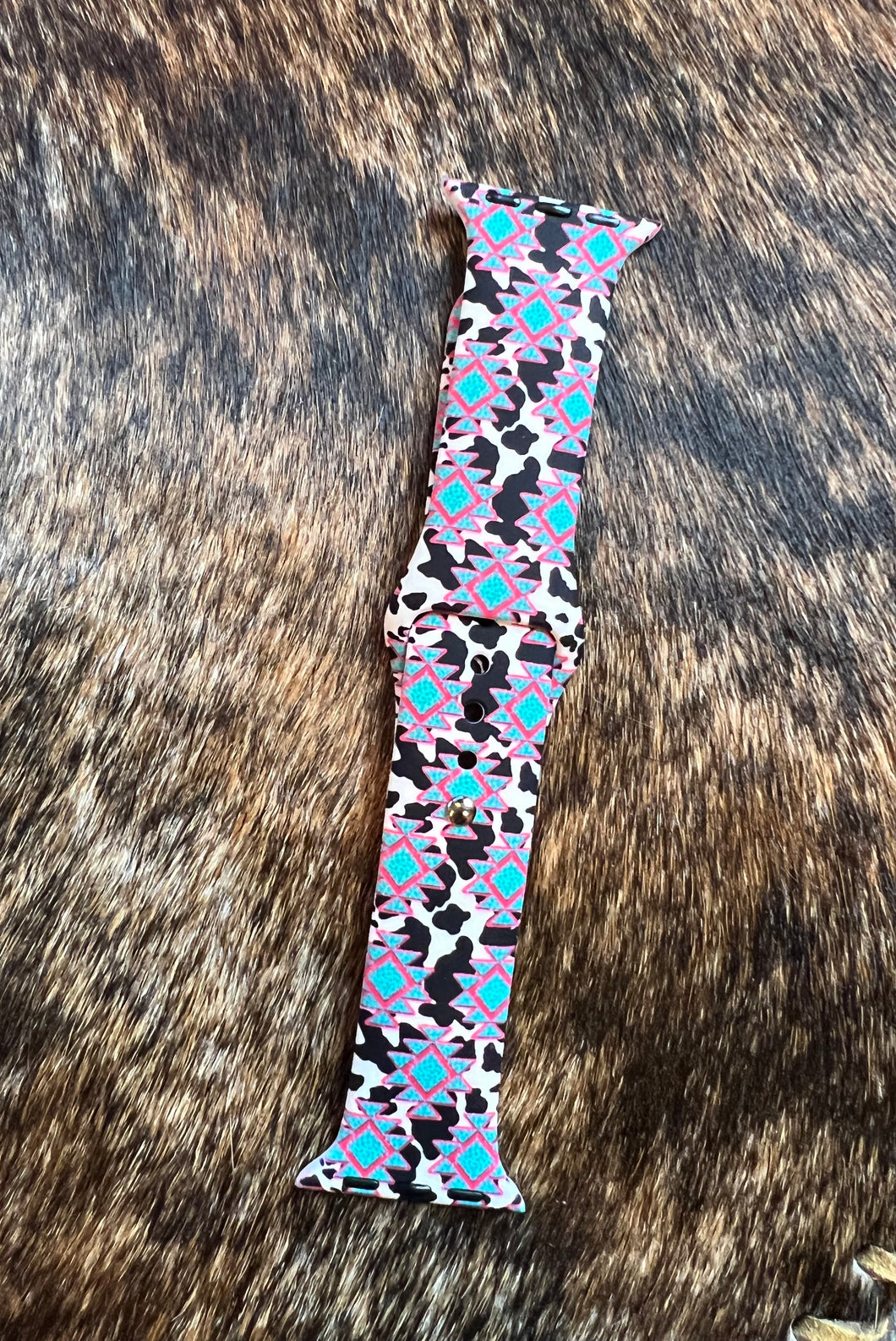Cow Aztec Apple Watch band