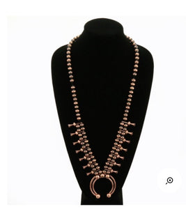 Bronze squash necklace