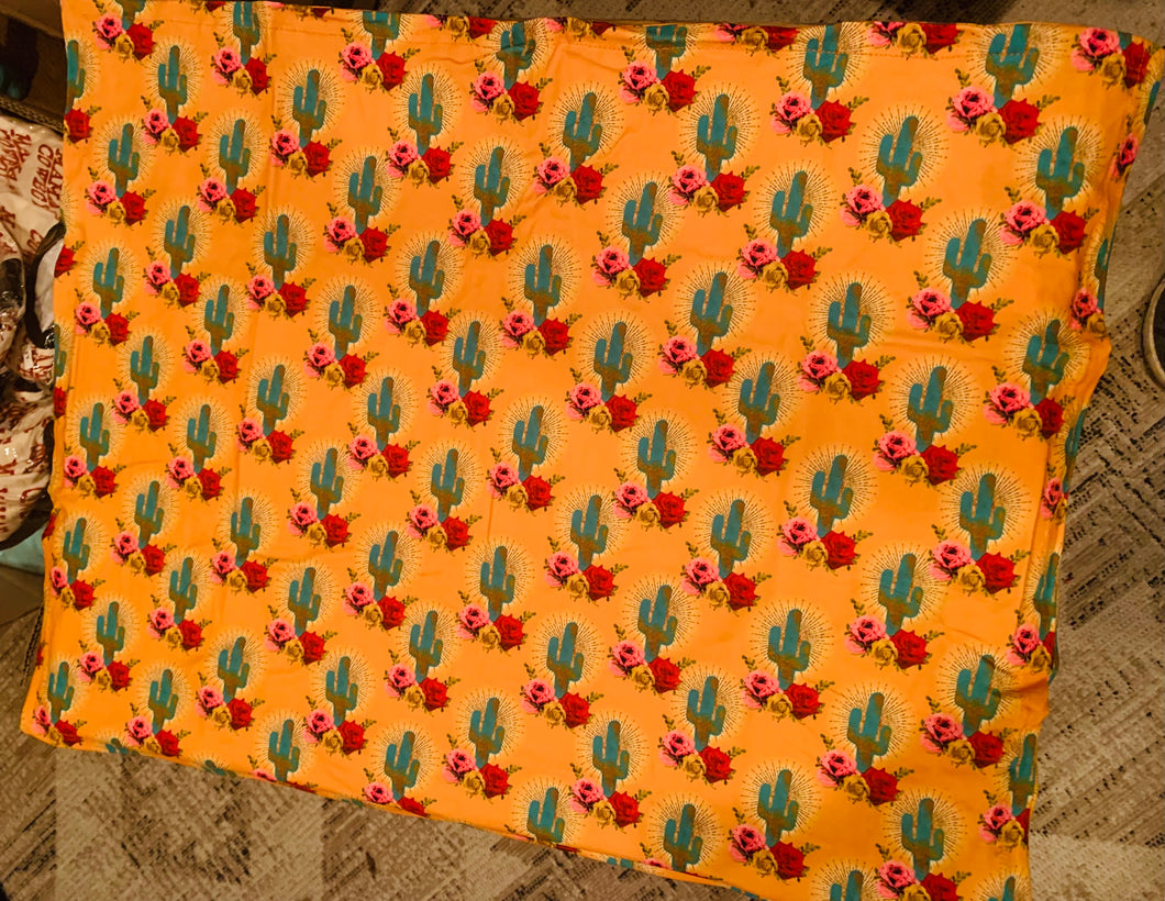 Cactus rose pillow case