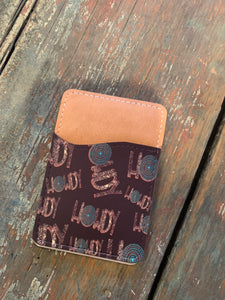 Black howdy phone wallet