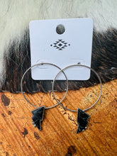 Load image into Gallery viewer, Black bolt boho earrings