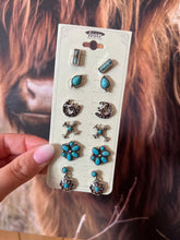 Load image into Gallery viewer, 6 piece cross earring set