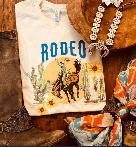 Rodeo bronc rider tee