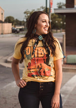 Load image into Gallery viewer, Yellow cowboy tee