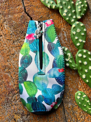 Cactus bottle koozie