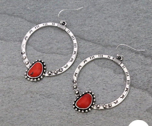 Red earrings