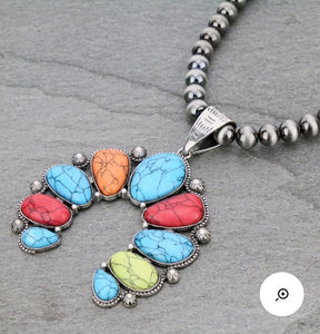 Rainbow squash necklace