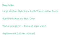 Load image into Gallery viewer, Rainbow and silver Apple Watch band