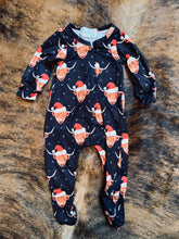 Load image into Gallery viewer, Highlander Christmas footed pj