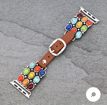 Load image into Gallery viewer, Rainbow cluster watch band