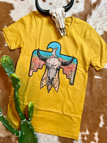 Yellow thunderbird tee
