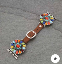 Load image into Gallery viewer, Rainbow cluster oval watch band