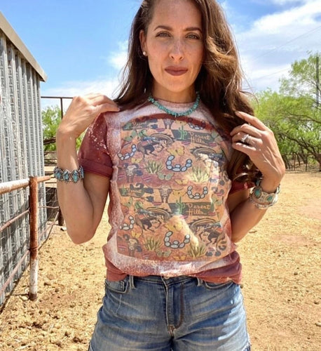 Southwestern graphic clip art tee (sale)