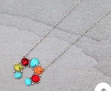 Load image into Gallery viewer, Simple rainbow squash necklace