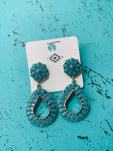 Turquoise drop earrings